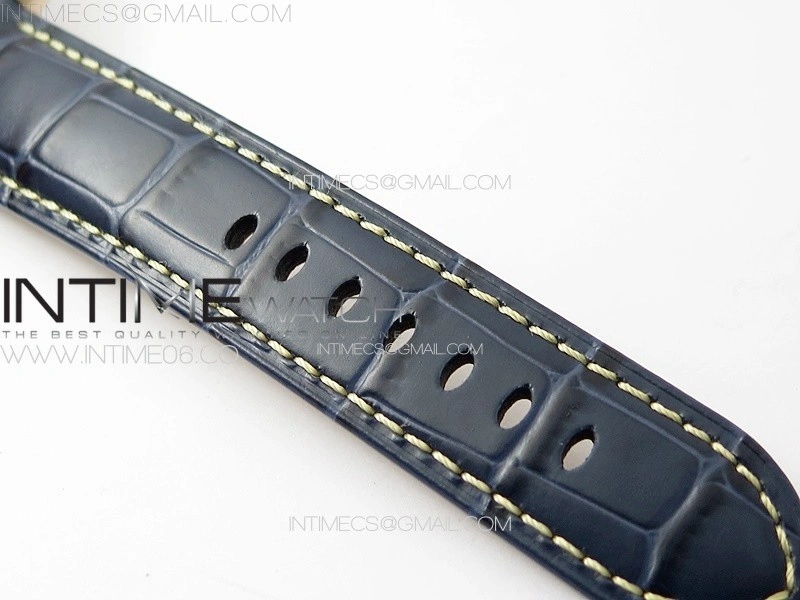 Pre Order PAM1114 RG VSF 1:1 Best Edition Blue Dial on Blue Leather Strap P.9010 Super Clone